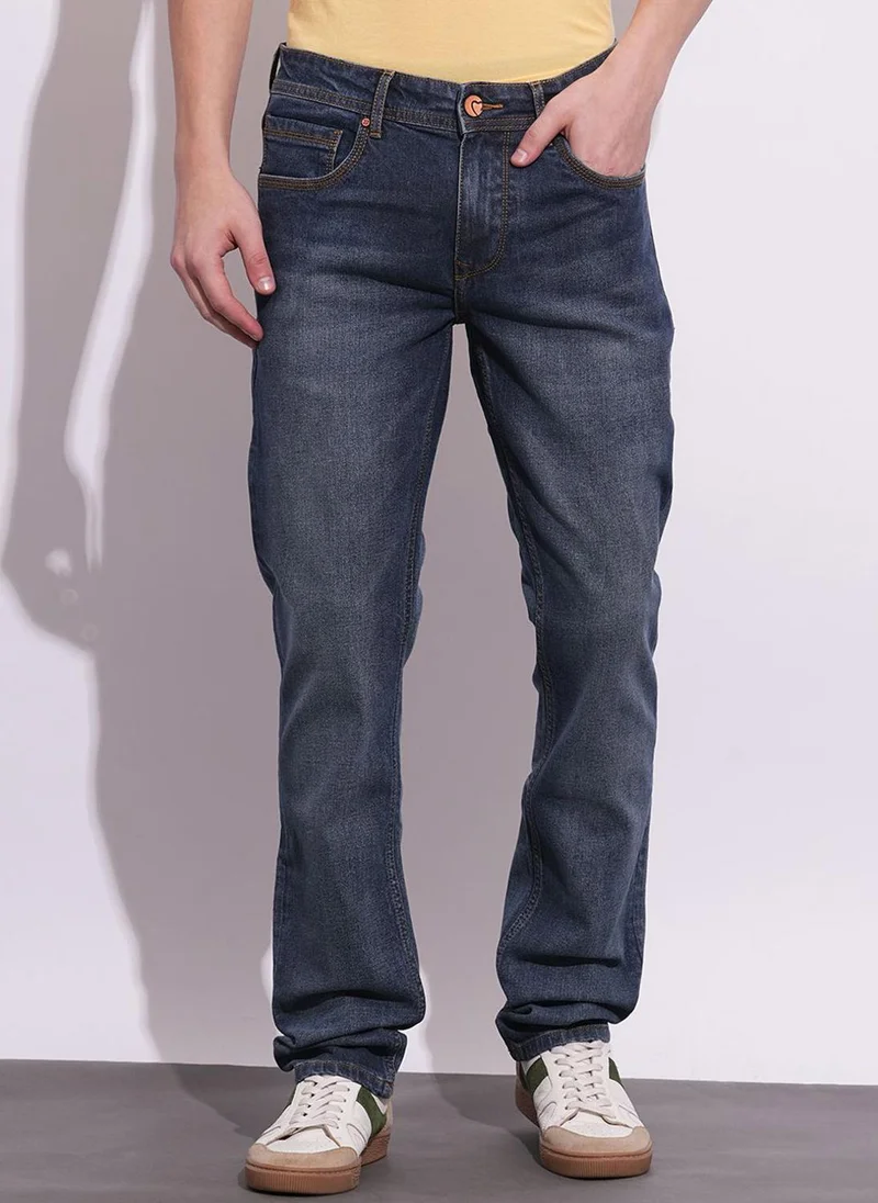 Men Classic Light Fade Stretchable Jeans