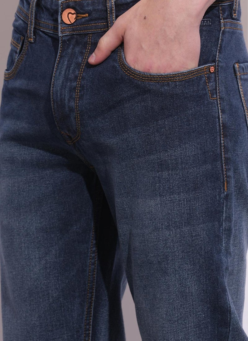 Being Human Men Classic Light Fade Stretchable Jeans - Image 5