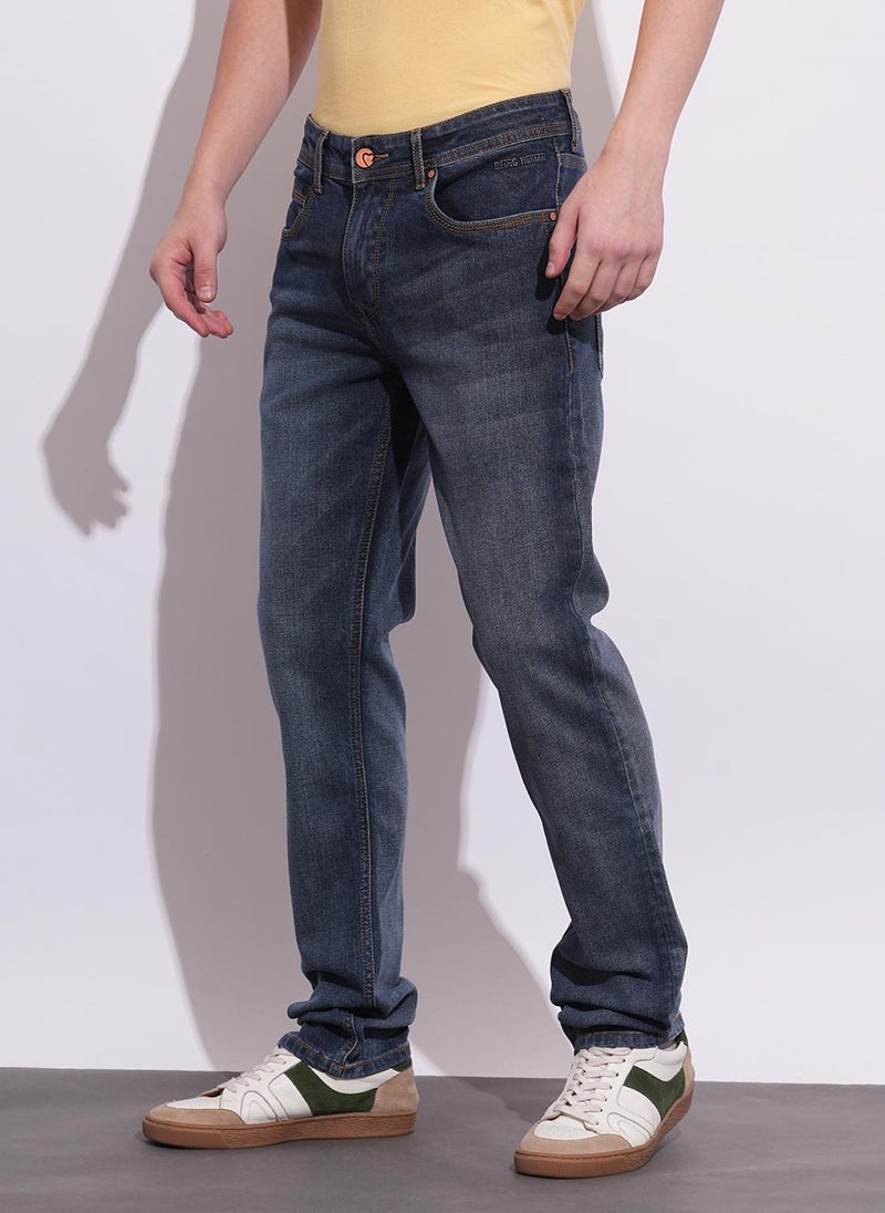 Being Human Men Classic Light Fade Stretchable Jeans - Image 3