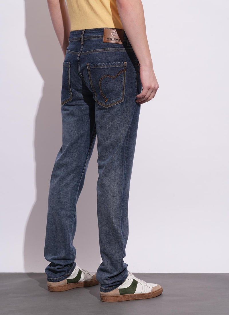 Being Human Men Classic Light Fade Stretchable Jeans - Image 4