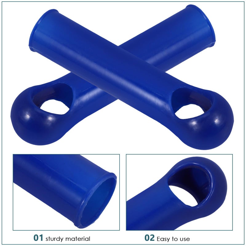 2pcs 19mm Dark Blue Broom Handle Replacement Grip Sleeve End Cap For Floor Cleaning - Image 4
