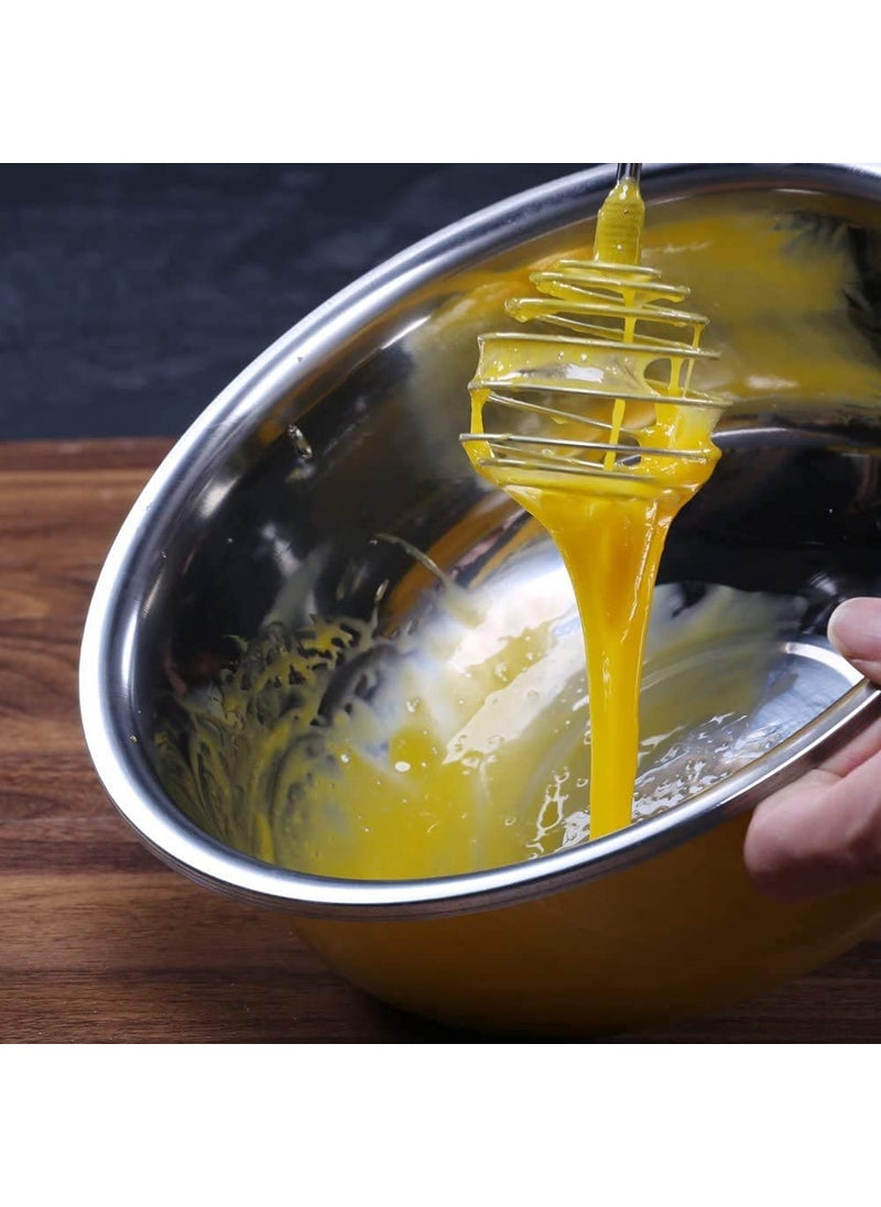 ONICORN ONICORN Stainless Steel Egg Beater Galaxy Balloon Spring Blender Egg Whisk Hand Mixer Stirring Beater Cream 9 inch  - Image 4