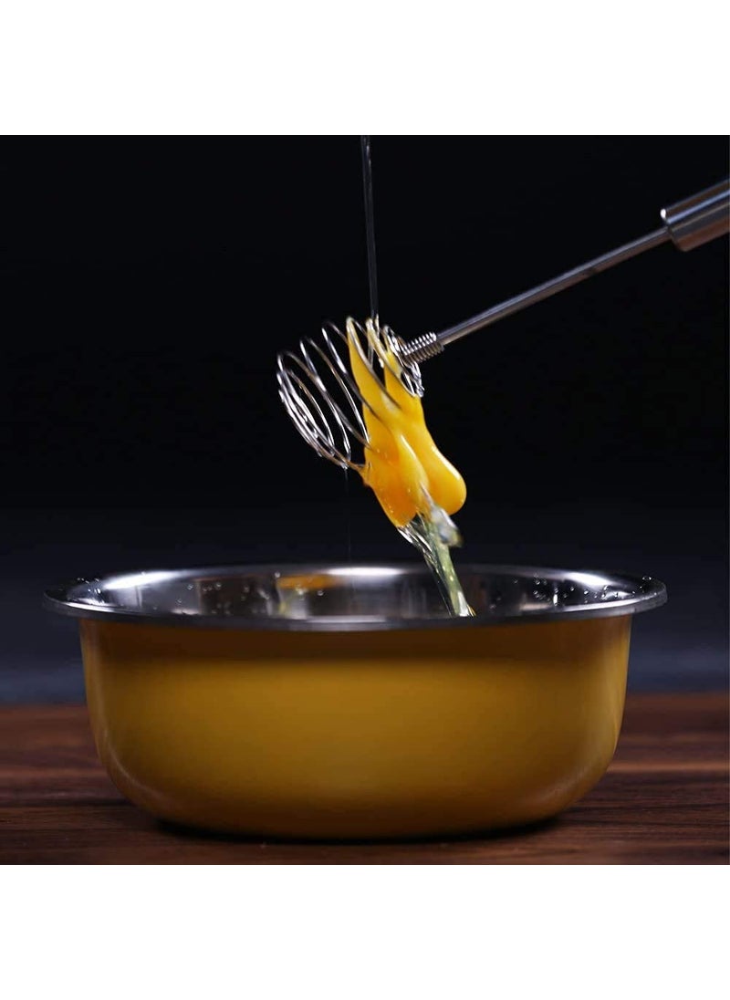 ONICORN ONICORN Stainless Steel Egg Beater Galaxy Balloon Spring Blender Egg Whisk Hand Mixer Stirring Beater Cream 9 inch  - Image 2