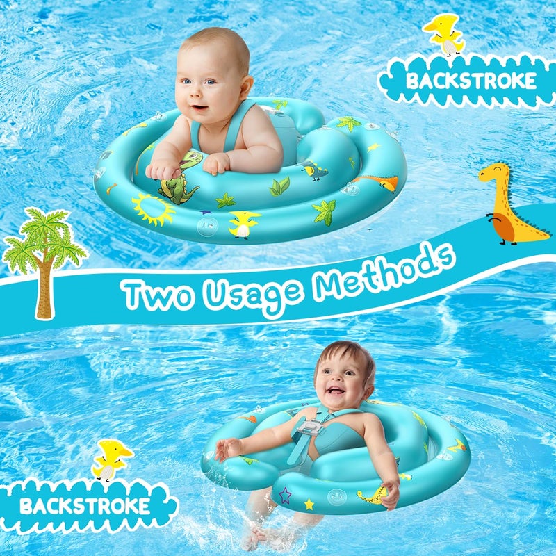 LAYCOL Baby Pool Float with Canopy Removable UPF50+ UV Sun Protection,Third-Generation Upgraded Baby Swimming Pool Float,Suitable for Babies Aged 6-24 Months Swimming Float - Image 5