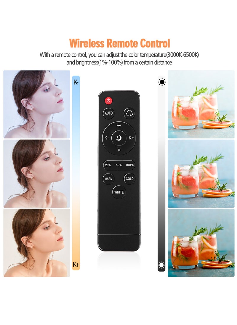 380W Photography LED Light Bulb with Remote Control, 3000K-5500K Adjustable Color Temperature, Dimmable, 3 Colors, E27 Socket, for Studio Lighting, Softbox, Photo & Video Shooting