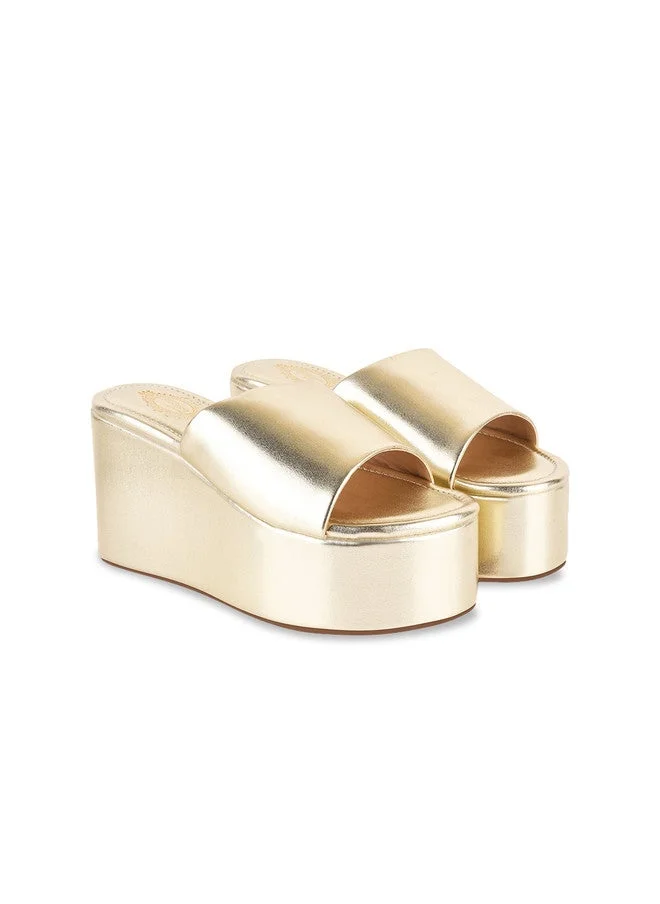 شوتوبيا Shoetopia Girls Round Toe Flatform Heels