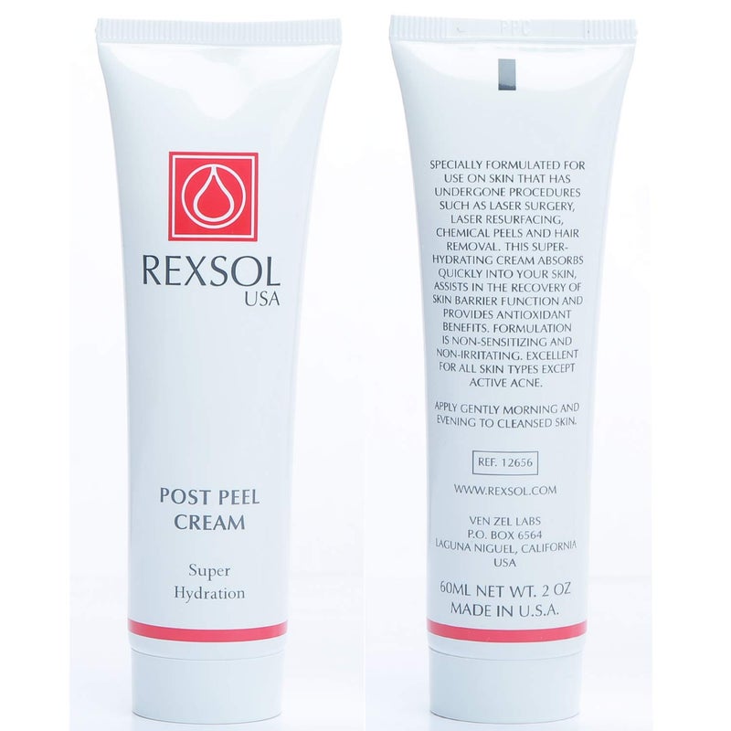 REXSOL Post Peel Cream | Advanced Formula Provides Antioxidant benefits | For Skin Undergoes Cosmetic/Laser Surgery, Laser Resurfacing, Hair Removal & Chemical Peels | 60 ml / 2 fl oz - Image 3
