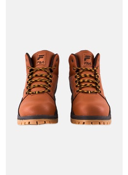 FILA Men Derail Lace Up Hiking Boot, Brown  - Image 3