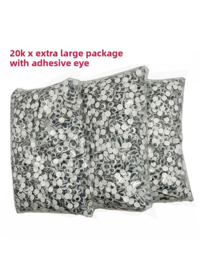 Children's Educational Toys Adhesive Activity Eyes Handmade DIY Accessories Animal Wholesale-Color:No 5mm/20000/bag - Image 1