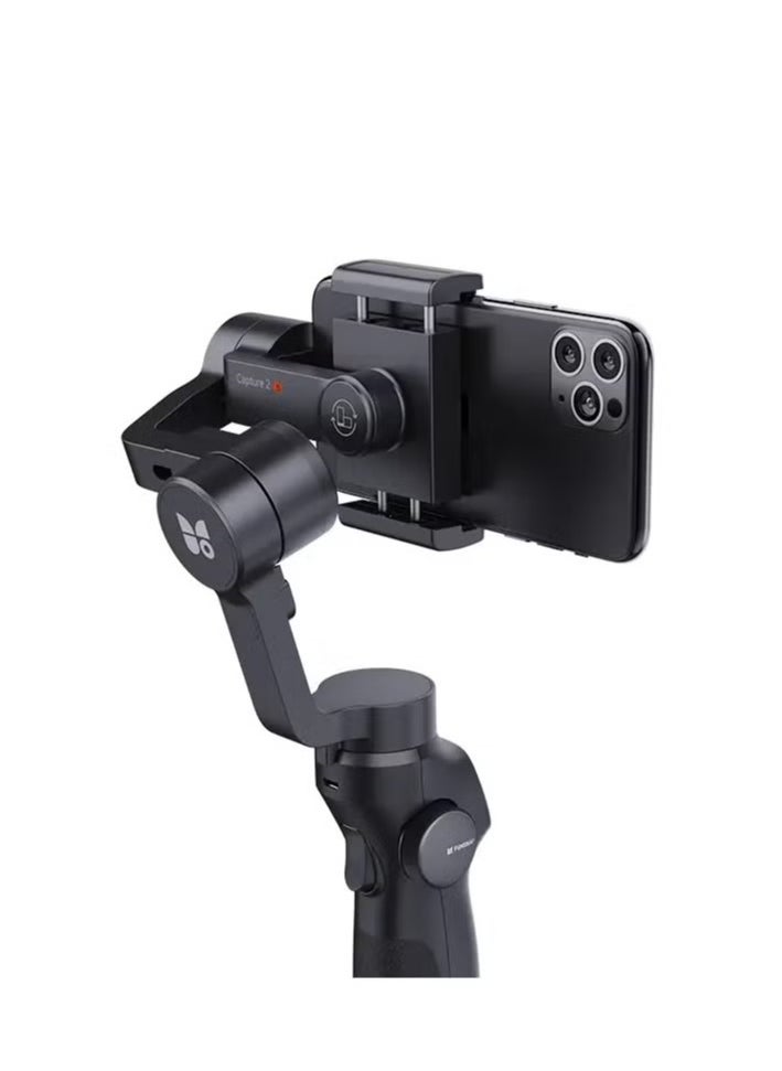 JAJEEK Capture 2S 3-Axis Handheld Gimbal Stabilizer – Bluetooth Connection, Focus Pull & Zoom, Compatible with Smartphones – Ideal for Smooth Video Recording, Live Vlogging, and Cinematic Shots – Perfect for Content Creators and Influencers  - Image 1