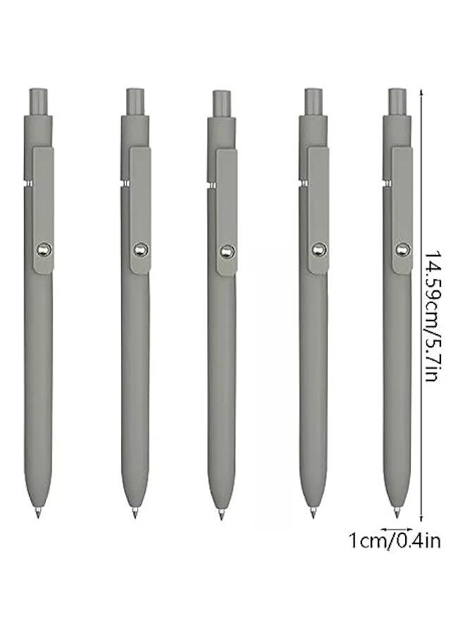 Generic - Point Pens 5pcs Quick Dry Ink Gel Pens Fine Point Retractable Roller Ball Pens Black Ink Smooth Writing for Writing Diary Black Pen (Color : Pink) - Image 1