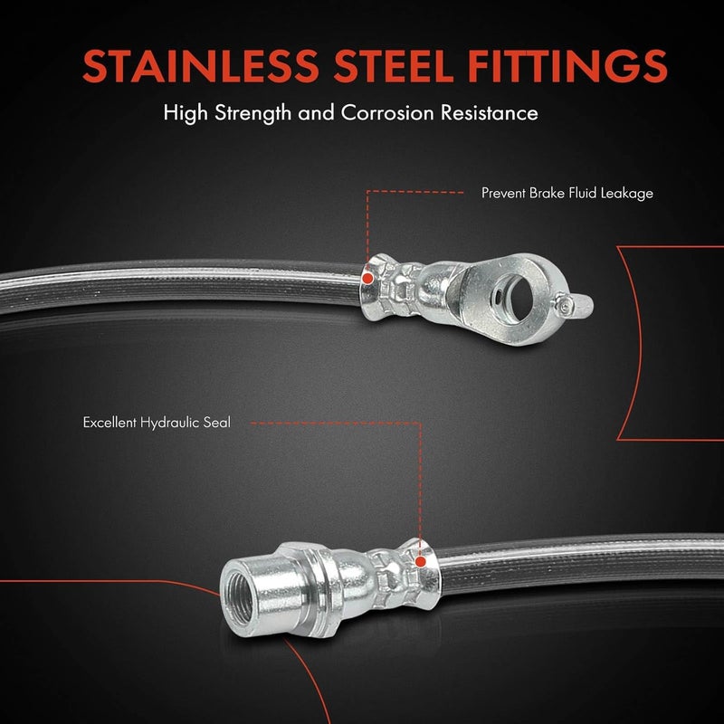 A-Premium Brake Hydraulic Hose for Toyota Rav4 2019-2023 - Image 4