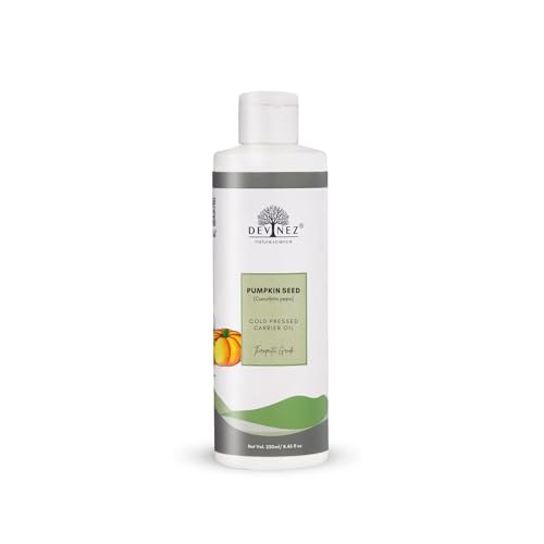 Devinez Pumpkin Seed Pure Cold Pressed Certified Oil, 250ml with Flip-Top Cap - 100% Pure, Natural & Undiluted for hair loss, Younger looking, healthier skin & Natural Remedies - Image 1