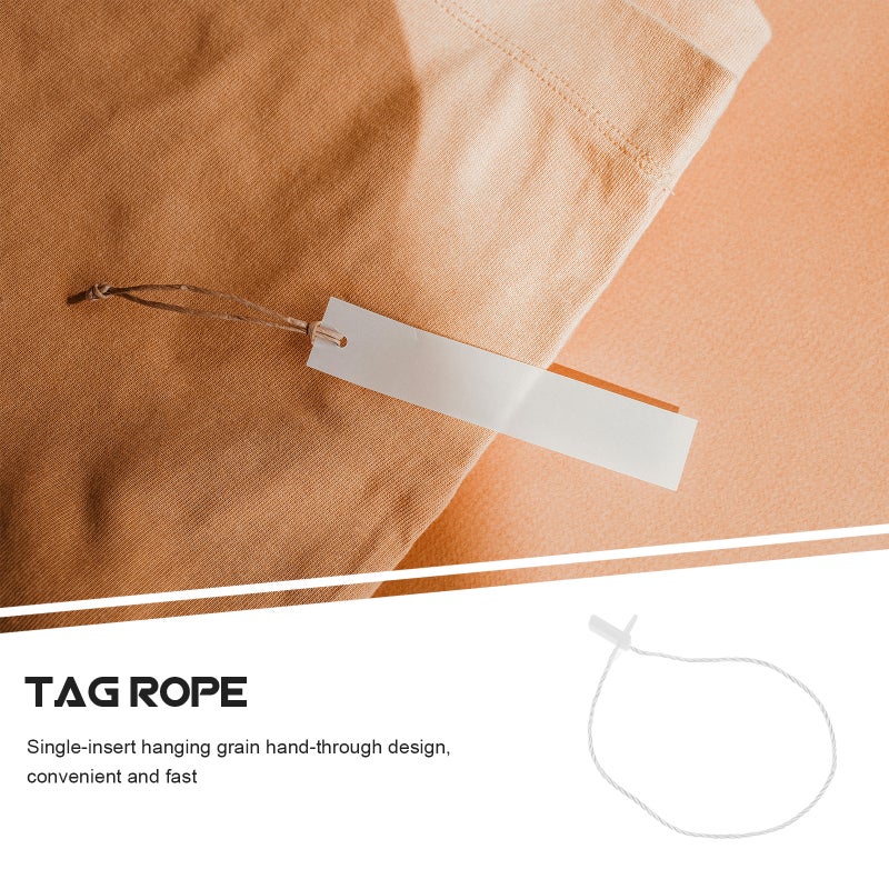 1000pcs String for Clothes Bags Price Tags Fastener Hook Ties Rope - Image 5