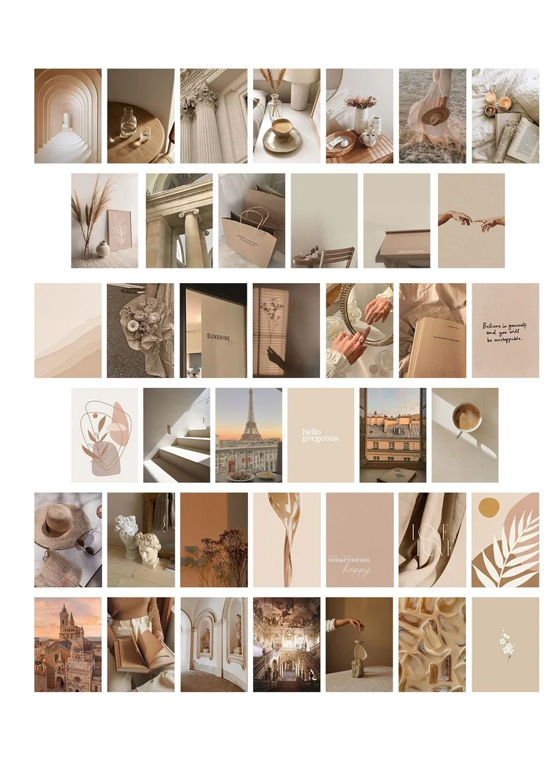 LOWHA Posters Wall Collage Kit, Album Cover, 40 Pieces Cardstock Thick Paper Posters, Multicolor Art 14.8x20cm