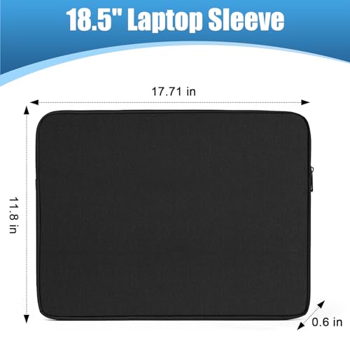 Ctemnpho 18.5 inch Portable Monitor Case Storage Bag, Portable Computer Cover Bag with Pocket Zipper for 17.3 inch Laptop Sleeve, Laptop Notebook Computer Gaming Display Protective Travel - Image 2