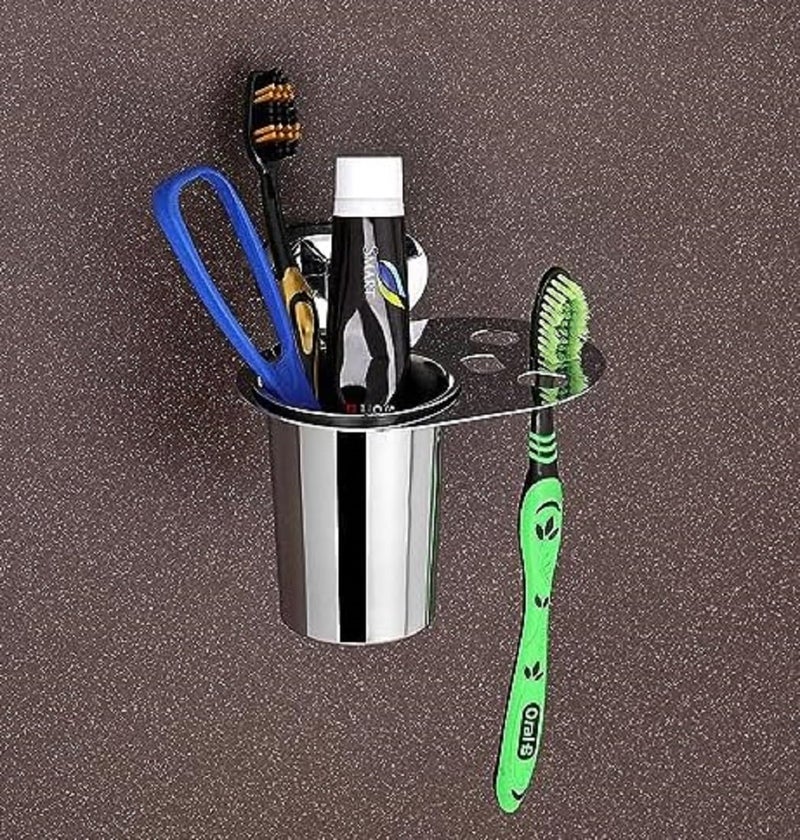 iSTAR Chrome Finish Stainless Steel Wall Mounted Tumbler Holder - Image 5