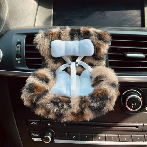 SwiftServ Doll Car Seat for 38 inch Figures Fits Character Plushes Blind Box Dolls Vinyl Collectibles Includes Air Vent Clip Desktop Stand Cute Car Ornament for Collectors - Image 1