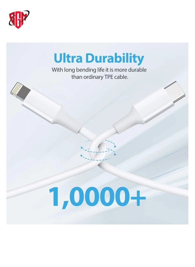 BGM - USB C to Lightning Cable 2Pack 3FT [Apple MFi Certified] iPhone 11 Lightning to USB-C Fast Charging Cable Compatible iPhone 12 11/11 Pro/11 Pro Max/X/XS/XR/XS Max/8/8 Plus - Image 1