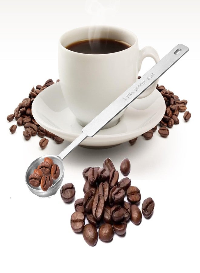 WenTigDY 2PCS 1 Teaspoon (1/3 tbsp | 5 ml |5 cc| 1/6 oz | 1/3 Tablespoon) Single Measuring Spoon,Long Handle Measuring Spoons, for Measuring Coffee, Pet Food, Grains, Protein - Image 3