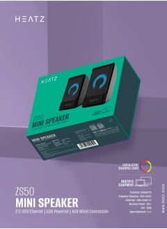 HEATZ Computer Speakers, 6W 3*2 PC Powered Speakers USB Speaker Monitor Speakers for Desktop Computer/PC/Laptop Gaming Speaker  - Image 2
