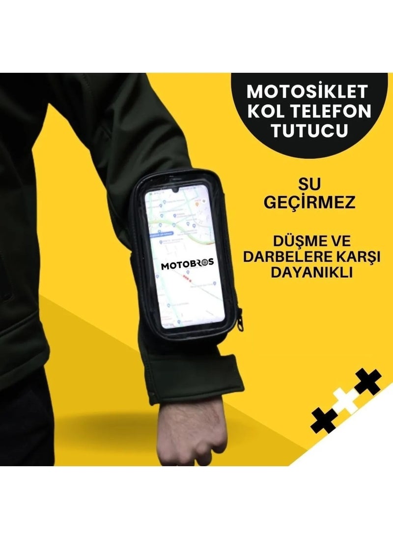Zoli Motorcycle Arm Phone Holder Arm Phone Holder Waterproof 6.7" (Durable)  - Image 1