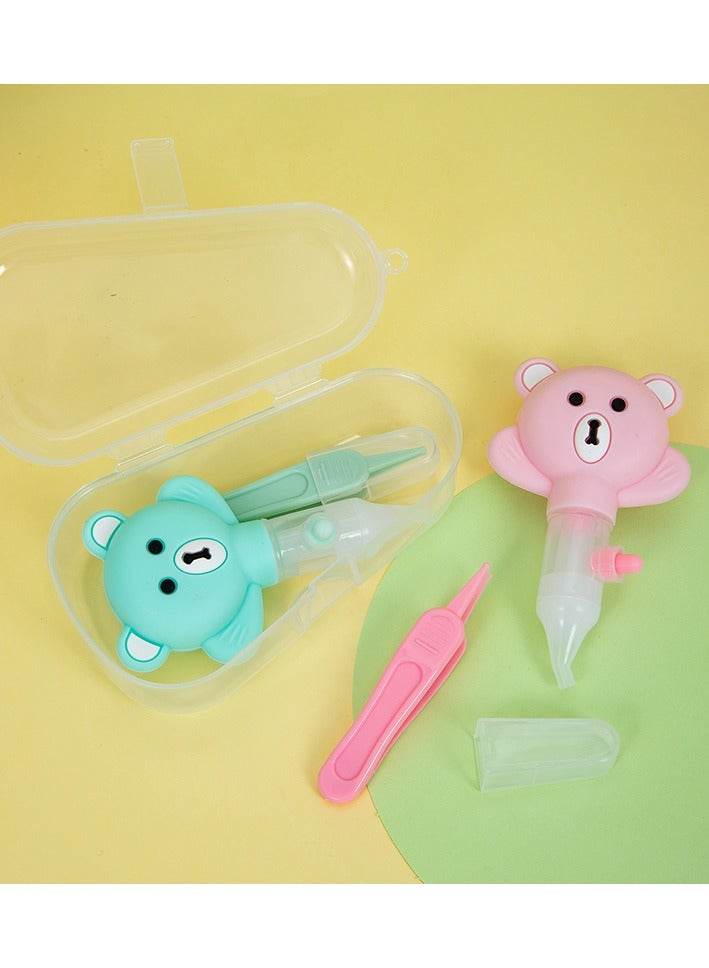 تويسو شفاط الأنف للأطفال من تويسو سيليكون - منظف أنف قابل لإعادة الاستخدام مع حماية ضد الارتجاع لحديثي الولادة والرضع، جهاز شفط مخاط آمن لتخفيف البرد (وردي) - Image 3