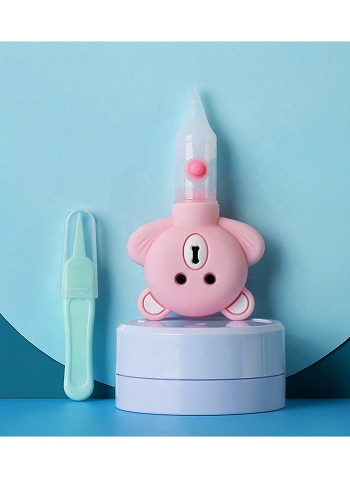 تويسو شفاط الأنف للأطفال من تويسو سيليكون - منظف أنف قابل لإعادة الاستخدام مع حماية ضد الارتجاع لحديثي الولادة والرضع، جهاز شفط مخاط آمن لتخفيف البرد (وردي) - Image 4