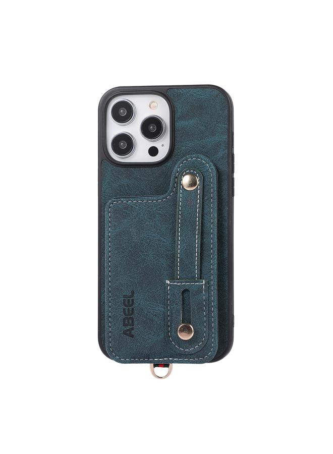 S-TOP Case For iPhone 14 Pro Max ABEEL Litchi Texture Card Bag PU Phone Case - Image 2