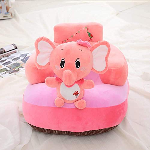AVSHUB Baby Sofa Seat Chair Soft and Rocking Chair Safe and Skin Friendly Elephant Shape Baby Supporting Seat Soft Plush Cushion and Chair for Kids/Baby - Pink - Image 3