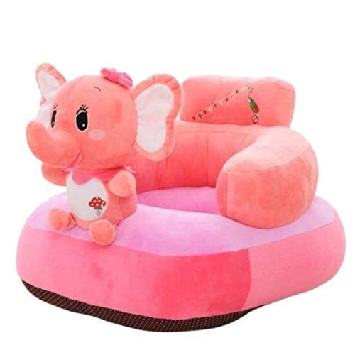 AVSHUB Baby Sofa Seat Chair Soft and Rocking Chair Safe and Skin Friendly Elephant Shape Baby Supporting Seat Soft Plush Cushion and Chair for Kids/Baby - Pink - Image 5