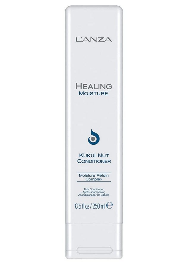 L'anza Healing Moisture Kukui Nut Conditioner Renews Strength Replenishes Moisture For A Perfect Silky LookSuitable For All Hair Types 8.5 Fl Oz - Image 1