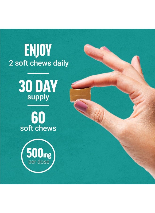 Force Factor FORCE FACTOR Superior Sea Moss, Premium Irish Sea Moss to Support Energy, Immune Function, Gut Health, & Skin Health, Non-GMO, Gluten Free, Salted Caramel Flavor, 60 Soft Chews  - Image 4