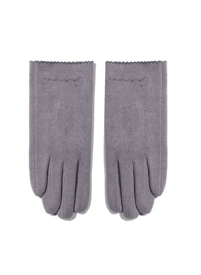 Golovejoy - Women's Warm Plush Windproof And Cold Proof Lovely Gloves - Image 1