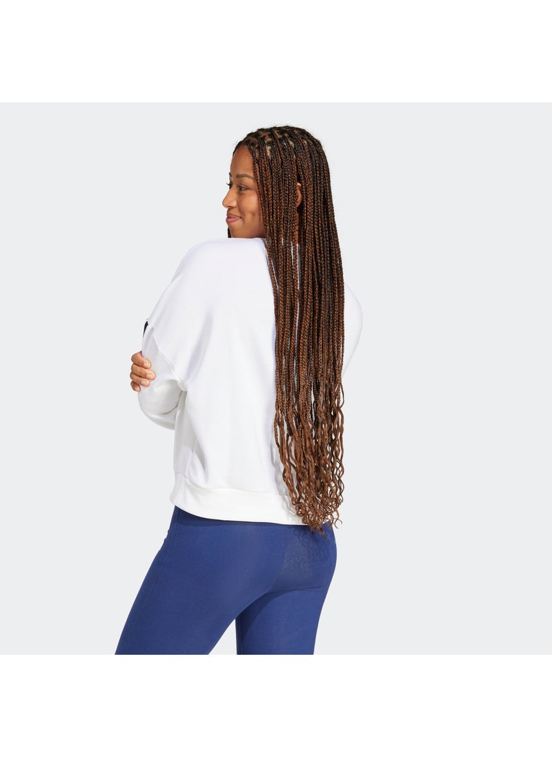Adidas Essentials 3 Stripes French Terry Sweatshirt  - Image 2