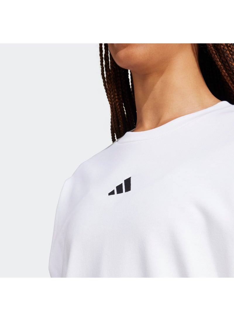 Adidas Essentials 3 Stripes French Terry Sweatshirt  - Image 3