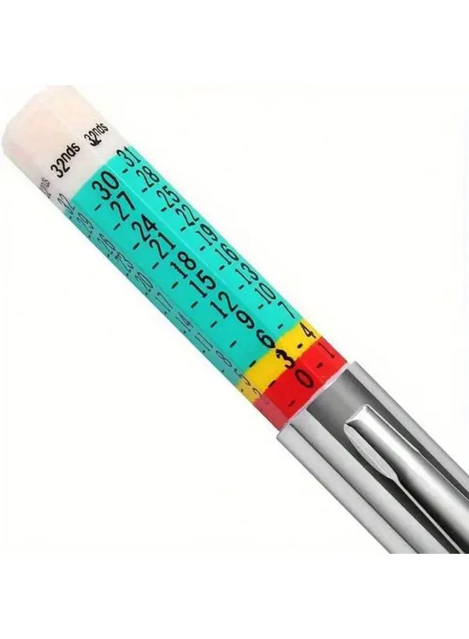 Silver Tire Tread Depth Gauge 25mm Car Tire Wear Detection Measuring Tool Caliper - Image 4