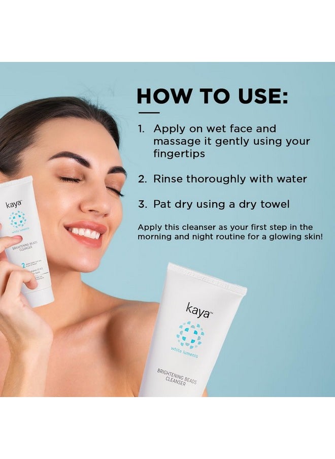 kaya - Clinic Brightening Beads Cleanser With Aha, Niacinamide, Vitamin E, Daily Use Exfoliating & Brightening Face Wash, Hydrating Cleanser For All Skin Types, 100Ml - Image 1
