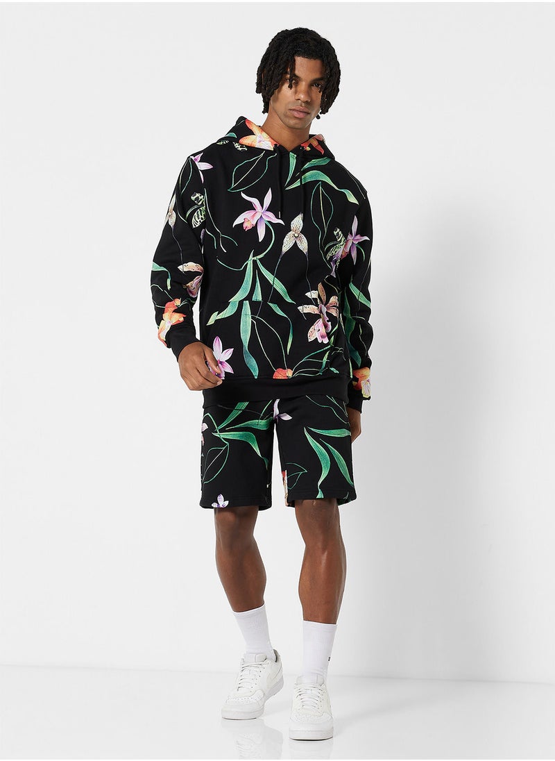 The Hundreds - Novello Floral Sweat Shorts - Image 1