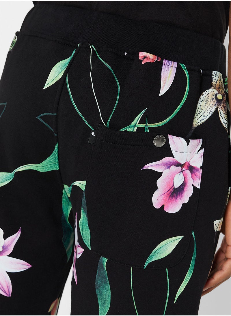 The Hundreds - Novello Floral Sweat Shorts - Image 1