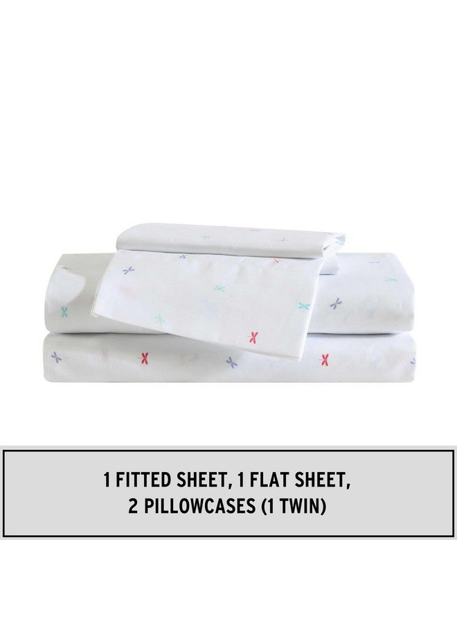 Eddie Bauer Kids - Twin XL Sheets, Stain-Resistant Toddler Bedding with Matching Sham(s), Super Soft, Ideal Girl Room Essentials (Dragonflies Pink, Twin XL) - Image 4