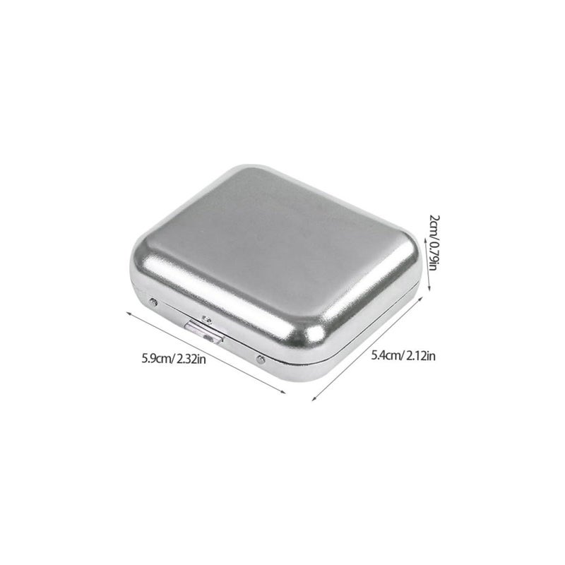 2pcs Mini Travel Ashtray with Lid Portable Metal Car Ashtray - Image 3