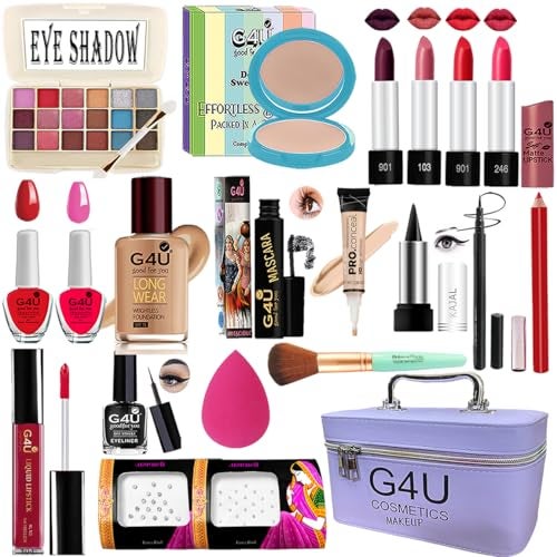 G4U Makeup kit for Women, All In One Makeup Kit Set With Makeup Box 001 - Image 1