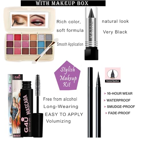 G4U Makeup kit for Women, All In One Makeup Kit Set With Makeup Box 001 - Image 3