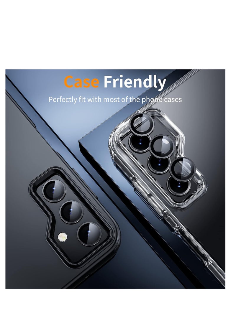 A15 5G Camera Lens Protector Tempered Glass Screen Protector HD [Full Coverage][Anti-Scratch] Drop Protection Ultra Clear/Thin Lens Protector Case - Black