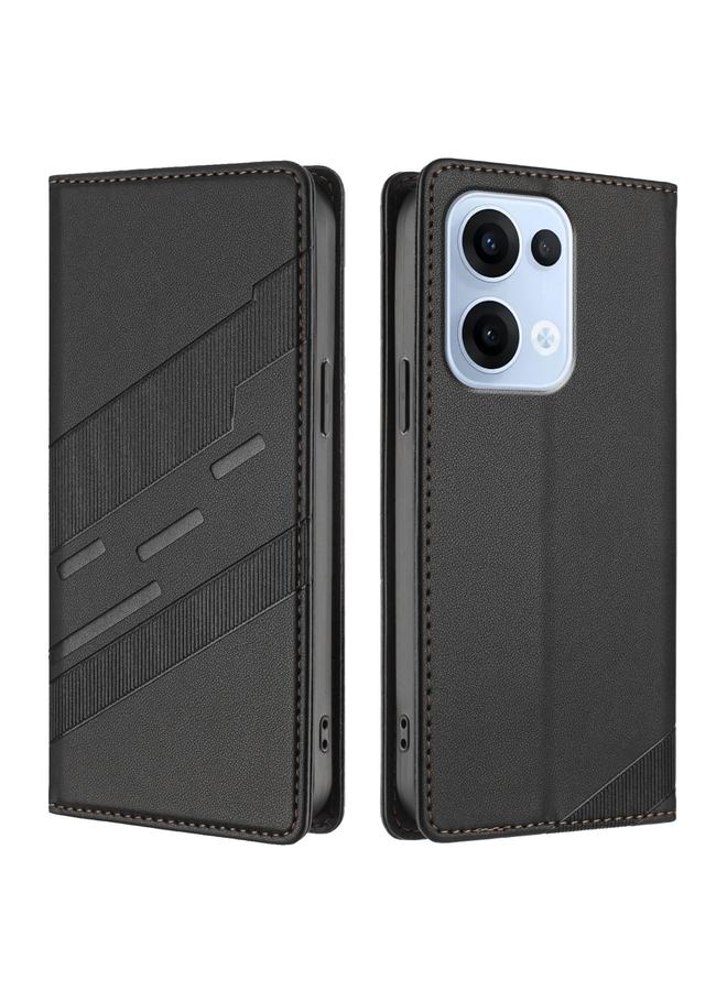 S-TOP Case For OPPO Reno13 5G Embossed Multi-functional Wallet Retro Leather Phone Case - Image 2