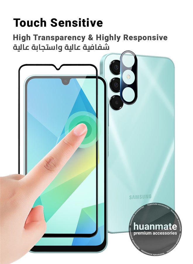 huanmate 2 in 1 Samsung Galaxy A16 4G/5G Screen & Camera Protector - High Transparency Full Coverage Shield for Scratch & Impact Protection - Screen & Camera Protector for Samsung Galaxy A16 4G/5G - Image 4