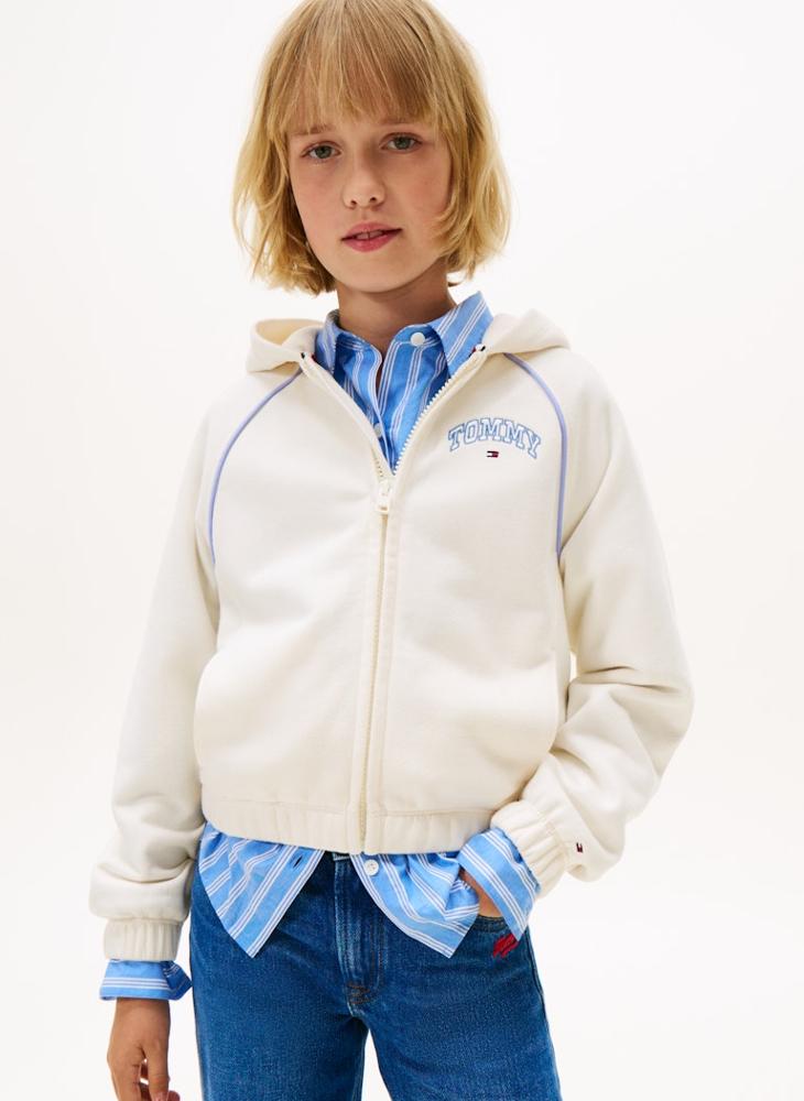 TOMMY HILFIGER Kids Varsity Zip Thrue Hoodie - Image 1
