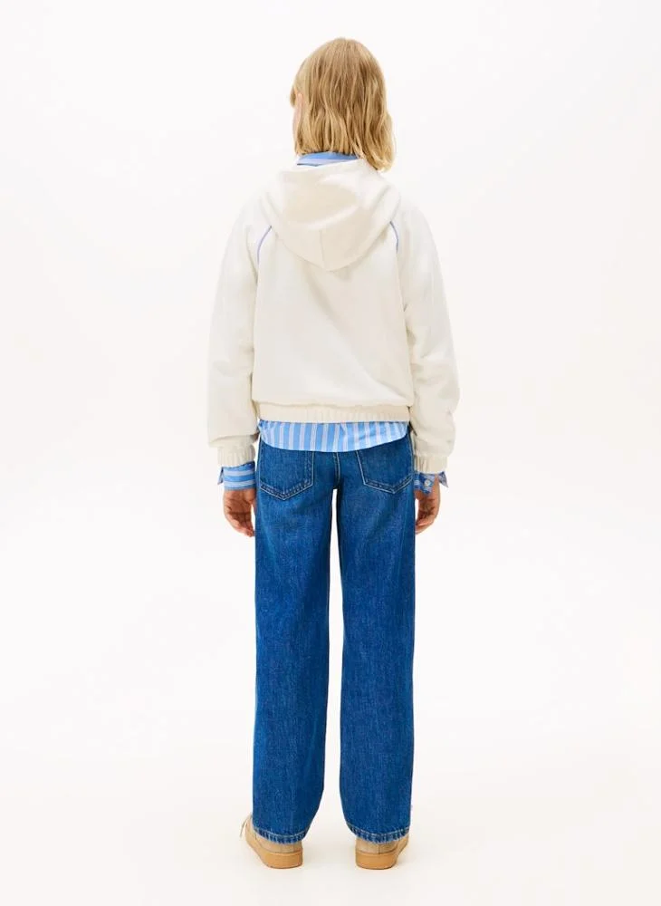تومي هيلفيغر Kids Varsity Zip Thrue Hoodie