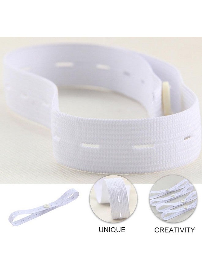 Healifty Healifty 12pcs Diaper Button Newborn Belt Buckle Kids Belts Buckle Belt Children Diaper Fastener Diaper Fasten Buckle Elastic Adjustable Toddler White Bracket Cloth Diaper  - Image 5